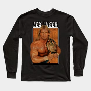 Vintage Wwe Lex Lauger Long Sleeve T-Shirt